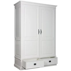 Armoire à linge 2 portes 2 tiroirs - démontable 