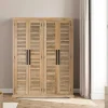 Armoire 4 portes bois massif en manguier – Paran
