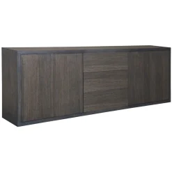 Bahut 2x2 portes 3 tiroirs "Chêne Moderne"
