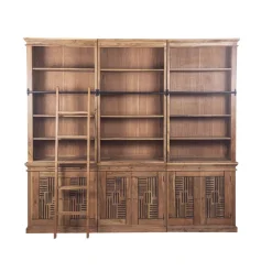 Bibliothèque échelle H235 en acacia massif | Pleiade IV