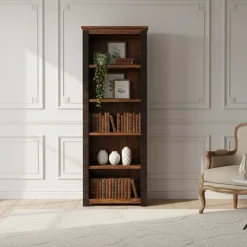 Bibliothèque ouverte en Bois | Acacia Moon
