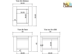 Bout de canapé Bois Massif | Acacia Moon