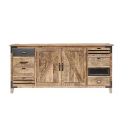 Buffet 2 portes 8 tiroirs | Manguier Farm II