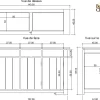 Buffet 3 Portes 3 Tiroirs | Acacia Moon