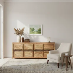 Buffet 3 Portes 3 Tiroirs Grand Modèle | Acacia Tatoo