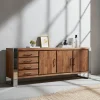 Buffet 3 portes 4 tiroirs GM | Acacia Stainless III