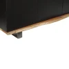 Buffet 4 portes en bois massif acacia - Black