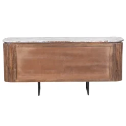 Buffet 4 portes plateau marbre | Manguier Kfir III