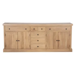 Buffet 7 tiroirs 4 portes bois massif en manguier – Scandinaves