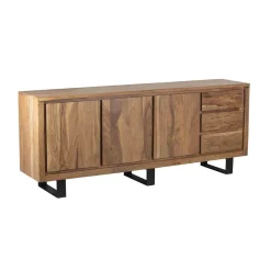 Buffet bas 3 portes 3 tiroirs | Acacia Bunting
