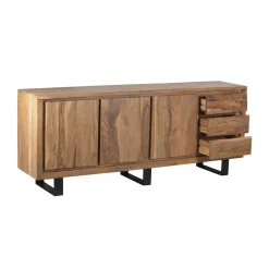 Buffet bas 3 portes 3 tiroirs | Acacia Bunting