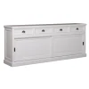 Buffet bas 2 portes 4 tiroirs | Pin Charme