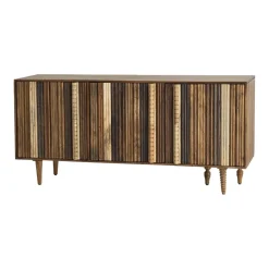 Buffet bas 3 portes multi teintes | Manguier Ramon