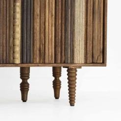 Buffet bas 3 portes multi teintes | Manguier Ramon
