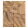 Buffet haut bois sculpté motif géométrique 4P | Manguier Maglan