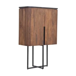 Buffet Haut 2P plateau marbre noir | Manguier Kfir