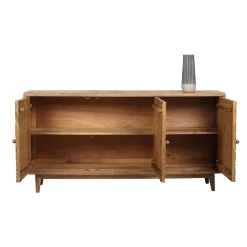 Buffet manguier 3 portes en bois massif manguier - Floria