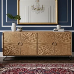 Buffet sculpté 4 porte Manguier | Solaris II