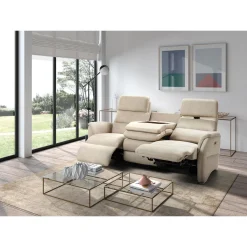 Canapé 3 places, 2 relax électriques Versalles Gris anthracite