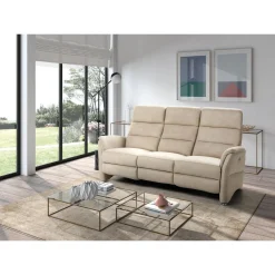 Canapé 3 places, 2 relax électriques Versalles Gris anthracite