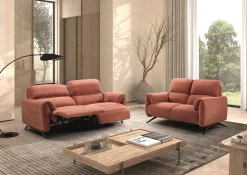 Canapé 3 places avec 2 relax | Melbourne Terracotta