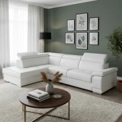 Canapé 3 places convertible cuir | Marlin
