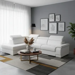 Canapé 3 places convertible cuir | Marlin