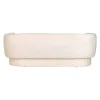 Canapé Donatella blanc chenille fire retardant (FR-Bergen 900 blanc chenille)