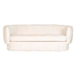 Canapé Donatella blanc chenille fire retardant (FR-Bergen 900 blanc chenille)