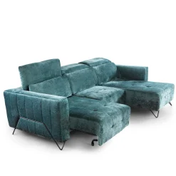 Canapé 2PL 1/2 coulissant manuel+chaiselongue fixe | Windsor