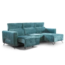 Canapé 2PL 1/2 coulissant manuel+chaiselongue fixe | Windsor
