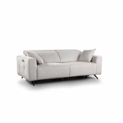 Canapé relax gris clair 3 places Zoa