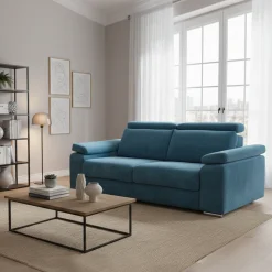 Canapé-lit 2 places bleu | Horizon