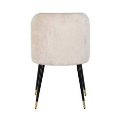 Chaise Alicia blanc chenille fire retardant (FR-Bergen 900 blanc chenille)