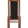 Chaise bois sculpté bicolore | Acacia Maya