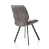 Chaise Cuir Noir Casse | Sasha