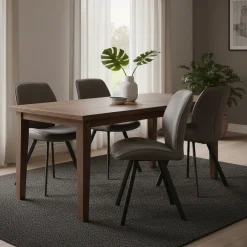 Chaise Cuir Noir Casse | Sasha