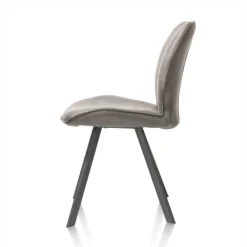Chaise Cuir Noir Casse | Sasha
