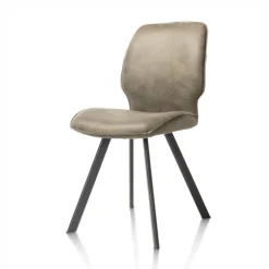 Chaise Cuir Olive | Sasha