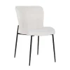 Chaise Darby blanc Bouclé / noir (Copenhagen 900 Bouclé blanc)
