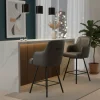 Chaise de bar anthracite | Eran