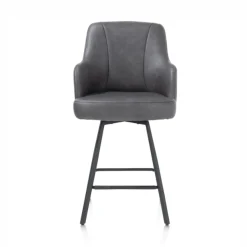Chaise de bar anthracite | Eran