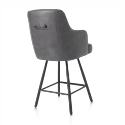 Chaise de bar anthracite | Eran