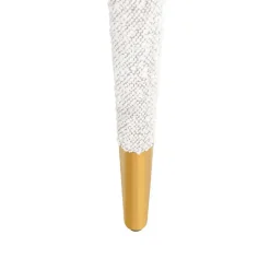 Chaise Gia blanc bouclé Fire retardant (FR-Copenhagen 900 Bouclé blanc)