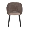 Chaise Giovanna avec accoudoir Quartz Khaki / Alaska Stone