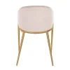 Chaise Gwen khaki velours fire retardant (FR-Quartz 903 Khaki)