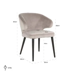 Chaise Indigo Khaki velvet