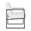 Chaise Lizzy blanc Bouclé / noir (Copenhagen 900 Bouclé blanc)