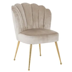 Chaise Pippa Khaki velvet/ gold