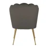 Chaise Pippa Stone velvet / gold